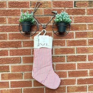 Rae Dunn JOY/LOVE/PEACE Embroidered Cotton Stockings Set